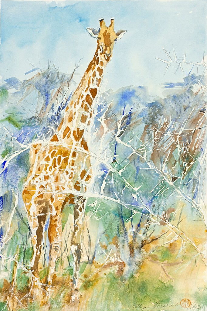 Giraffe in the Thorns by Kathryn Morganelli